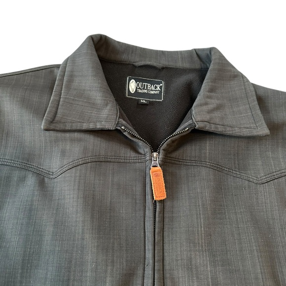 Outback Trading Company Jacket Mens XL Hunting Full Zip Inside Pocket Dark Gray - Picture 7 of 16